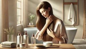 ヘアケアをしているイメージ画像