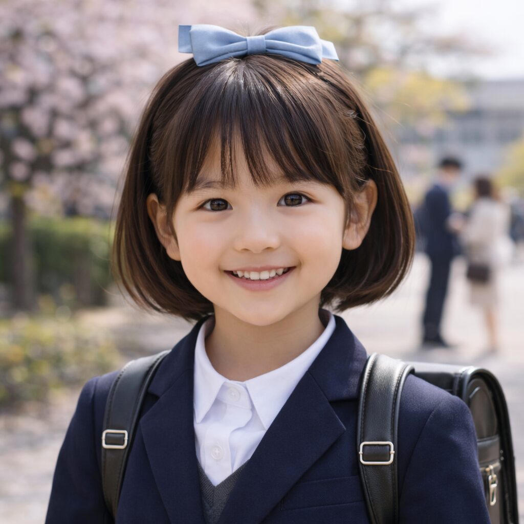 入学式に合うショート〜ボブの清潔感ヘアアレンジ例