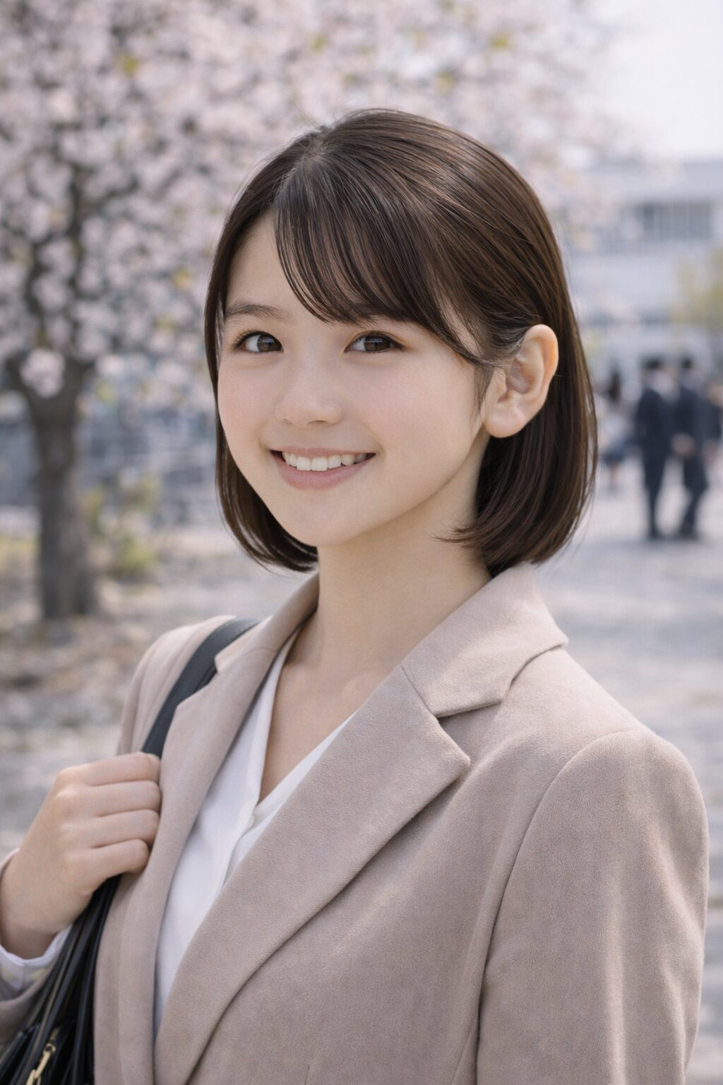 大学入学式の髪型女性ボブ ナチュラルで上品なヘア